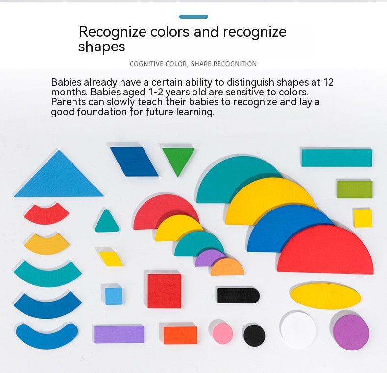 Shapes Puzzle Tin Set for Kids - Create With Color & Shape Cards