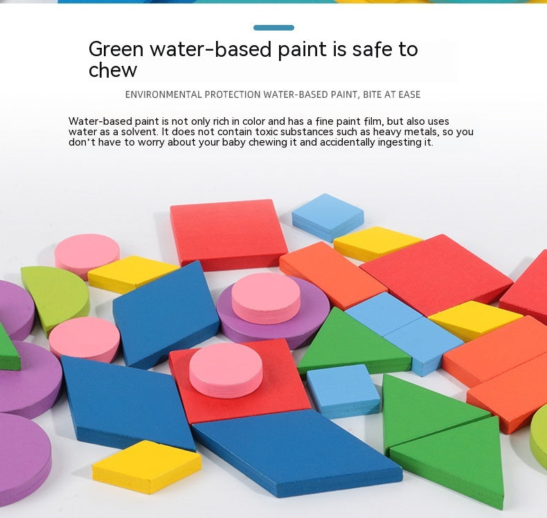 Shapes Puzzle Tin Set for Kids - Create With Color & Shape Cards