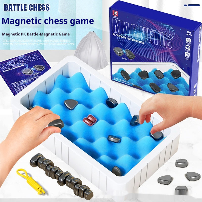 Magnetic Effect Chess Strategy Game (Rope or Sponge Board)