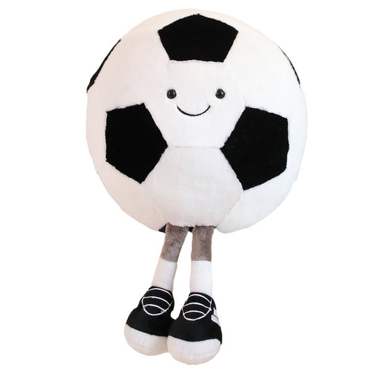 Basketball & Football Plush Dolls with Legs – 28 cm