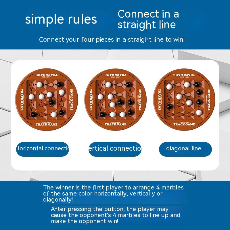 Track Logic Chess — 2-Player Strategy Marble Board