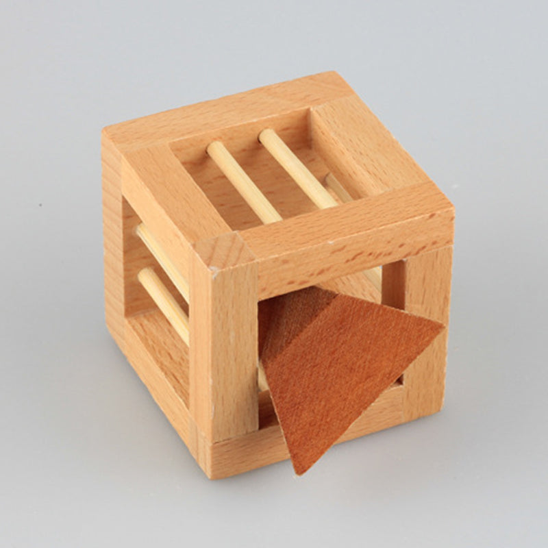 Wooden Luban Burr Puzzle (5.8 cm) Brain Teaser