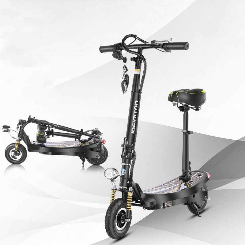 24V Foldable Lithium Electric Scooter with Optional Seat, 30 km/h, 10–15 km Range