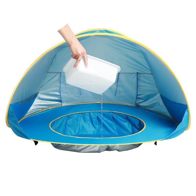 Pop-up Baby Beach Tent with Mini Pool and UPF 50+ Sun Shade