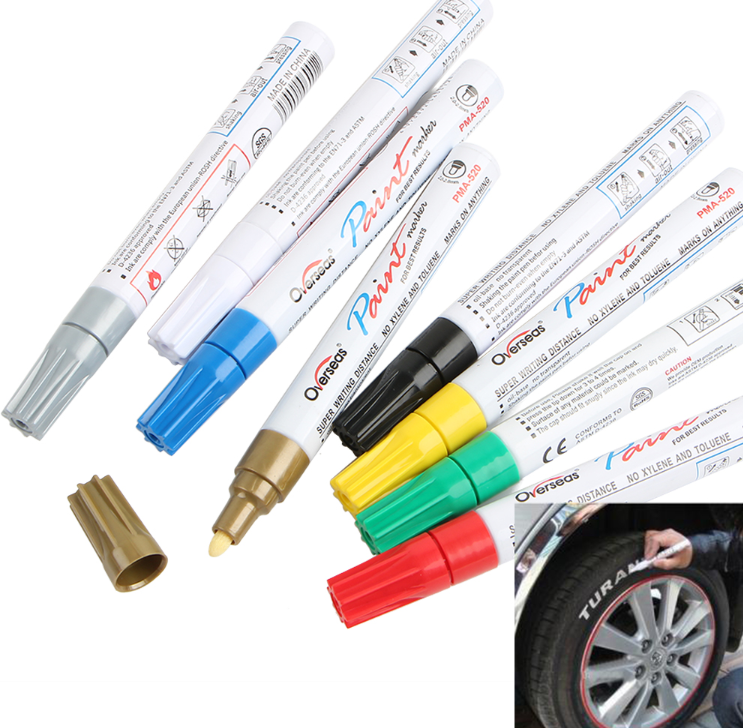 Oil-Based Paint Marker Pen for Metal, Glass, Rubber and Tires