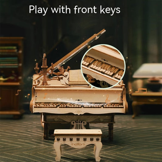 3D Wooden Puzzle - Elegant Piano - DIY Model Kit