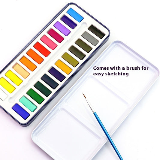Student Solid Watercolor Paint Set – 12/18/24/36 Colors