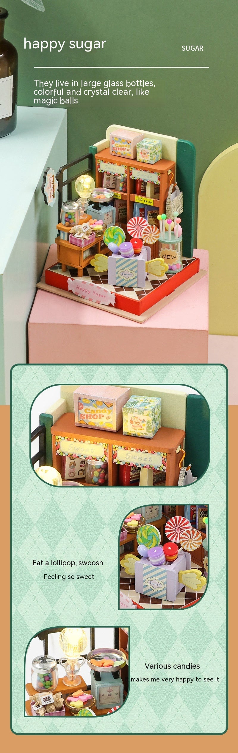 Hongda S230 Mini DIY House Kits: Coffee, Bedroom, Music & More