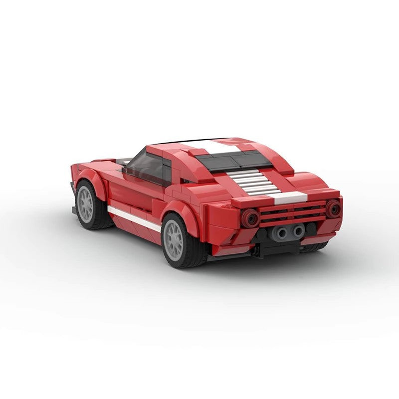 Ford GT-Style Sports Car Building Blocks, Red or Black