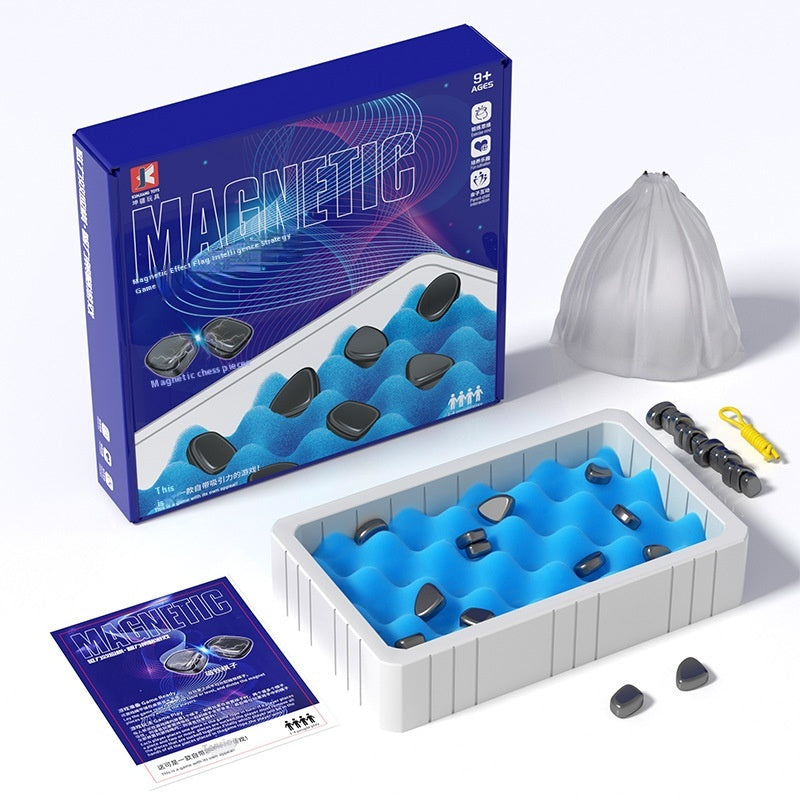 Magnetic Effect Chess Strategy Game (Rope or Sponge Board)