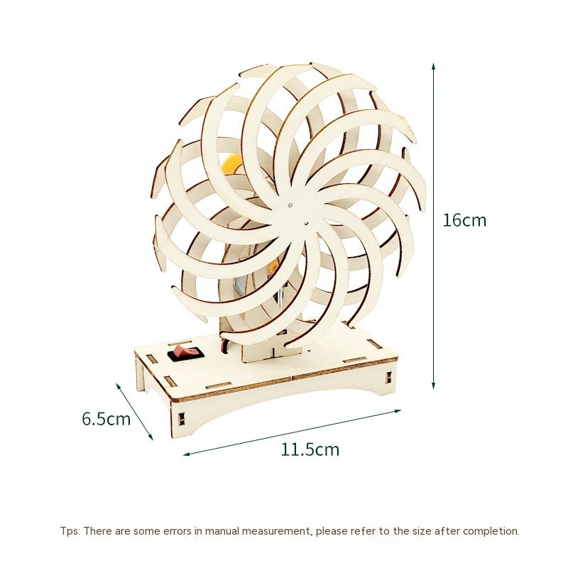 DIY Wooden Magic Window – Motorized Optical Illusion STEM Kit