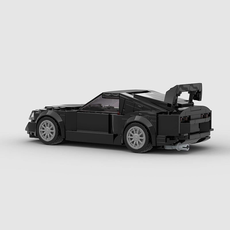 Black Supercar 8-Stud Building Blocks (285 pcs, 16×7×6 cm)