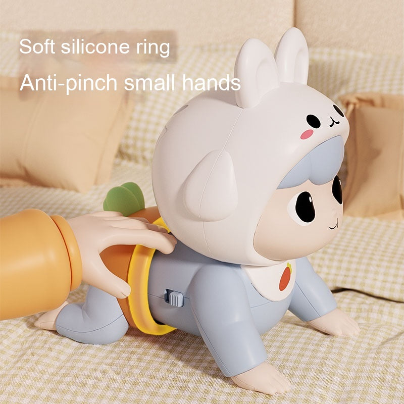 Rabbit Crawling Electric Toy for Babies (Blue or Pink)