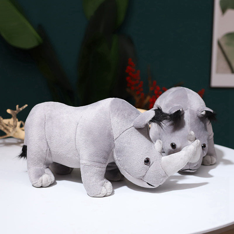 Rhino Plush Toy 35 cm Soft Safari Buddy