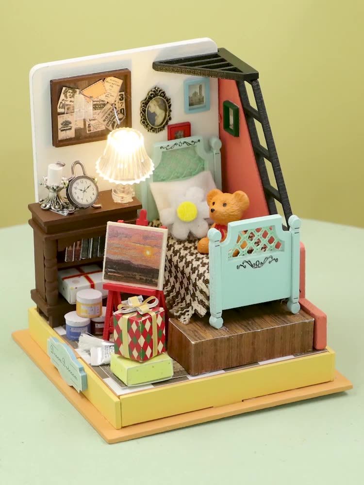 Hongda S230 Mini DIY House Kits: Coffee, Bedroom, Music & More