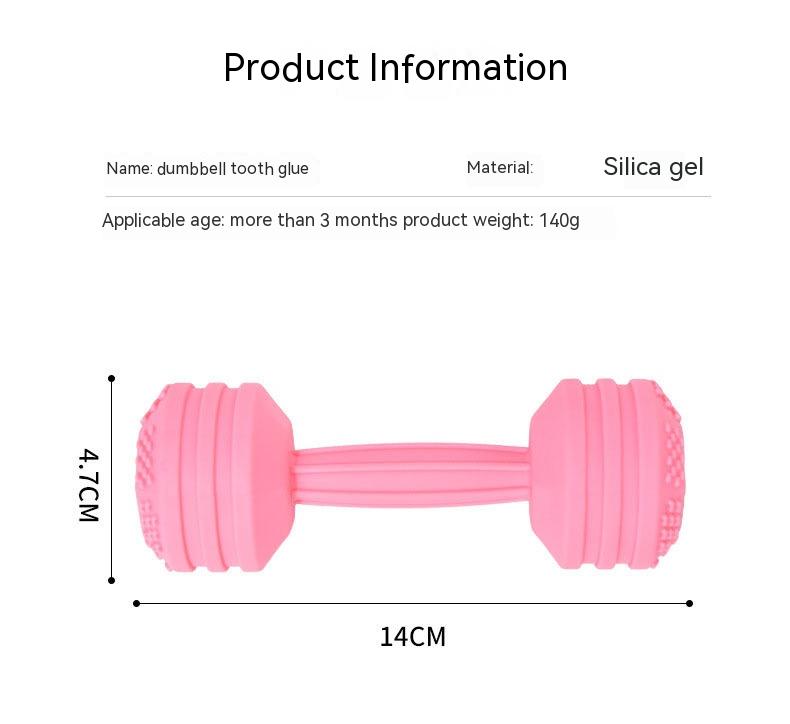 Silicone Dumbbell Teether Stick for Babies (3m+)
