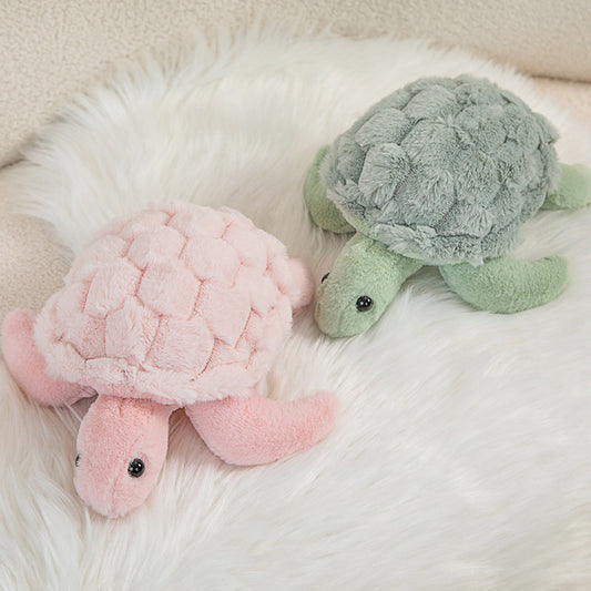 Sea Turtle Plush Pillow – Green or Pink in 28 & 38 cm