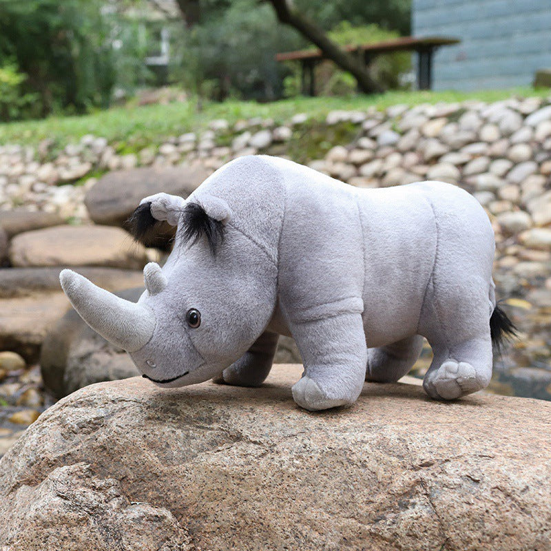 Rhino Plush Toy 35 cm Soft Safari Buddy