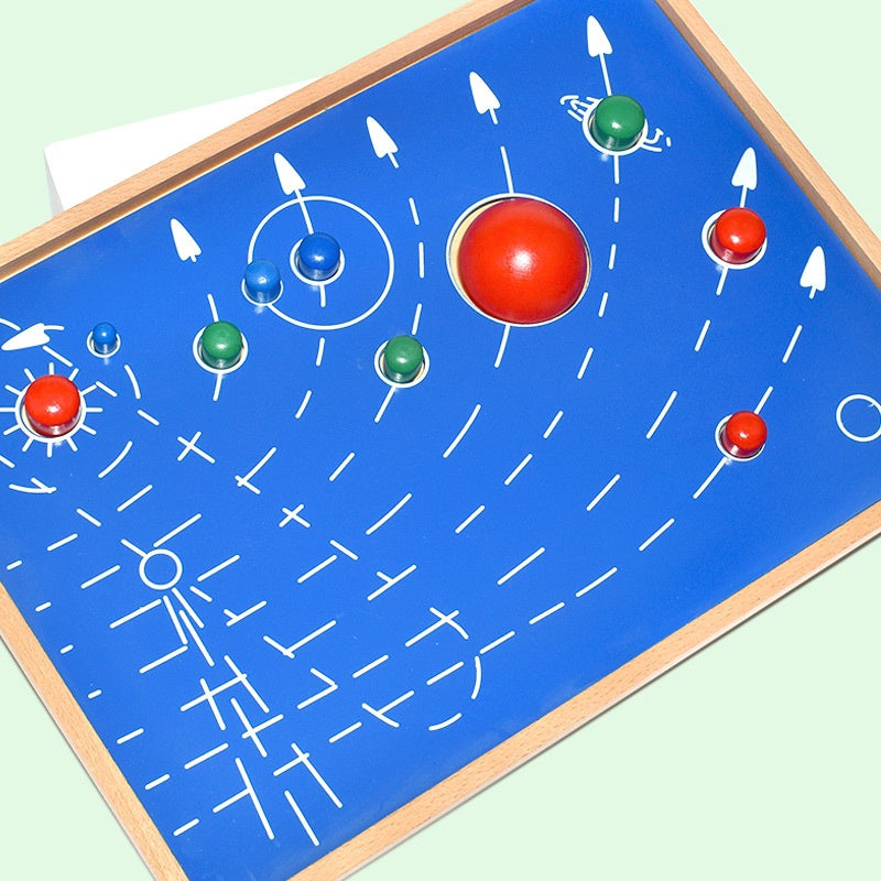Montessori Solar System Wooden Board for Kids – 9 Planets or 8 Planets