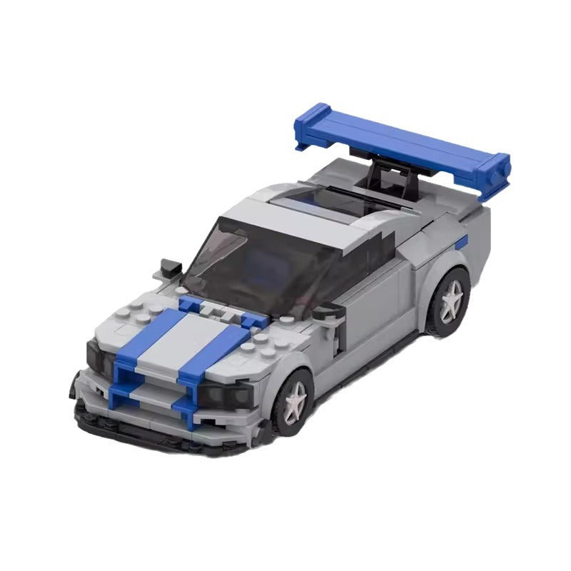 Skyline R34-Style Street Racer Building Blocks