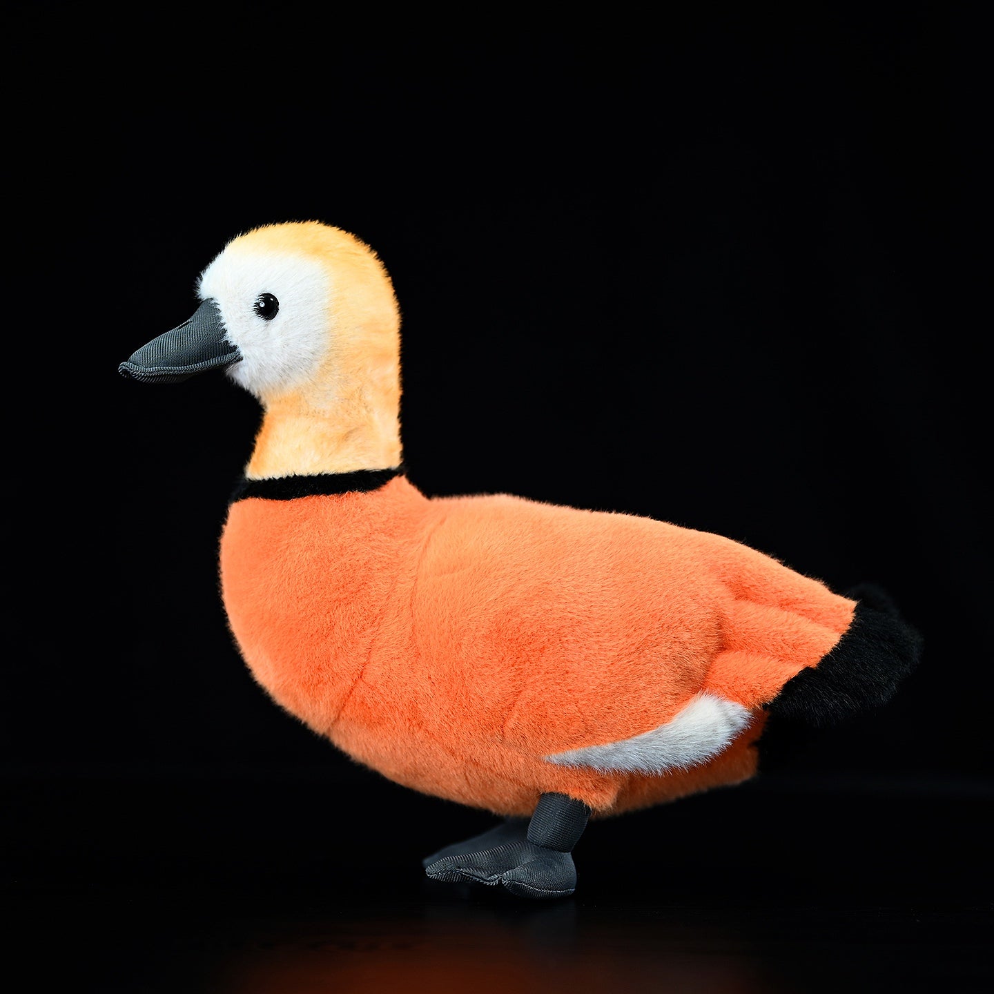 Realistic Red Duck Plush Toy, 28 cm Height and 30 cm Length