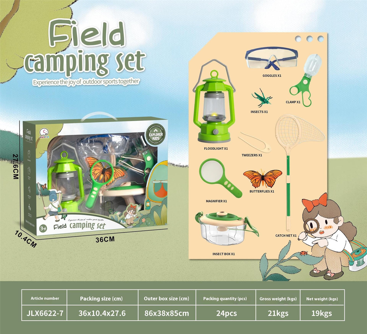 Outdoor Explorer Bug Catching Kit for Kids – Camping Science Set