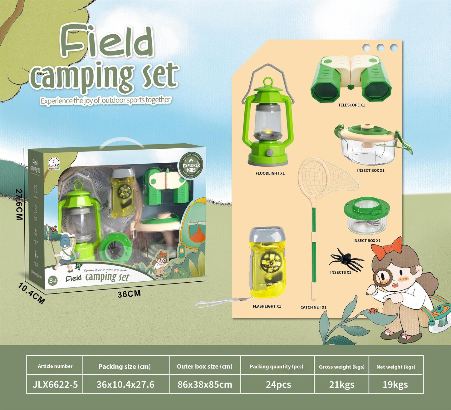 Outdoor Explorer Bug Catching Kit for Kids – Camping Science Set