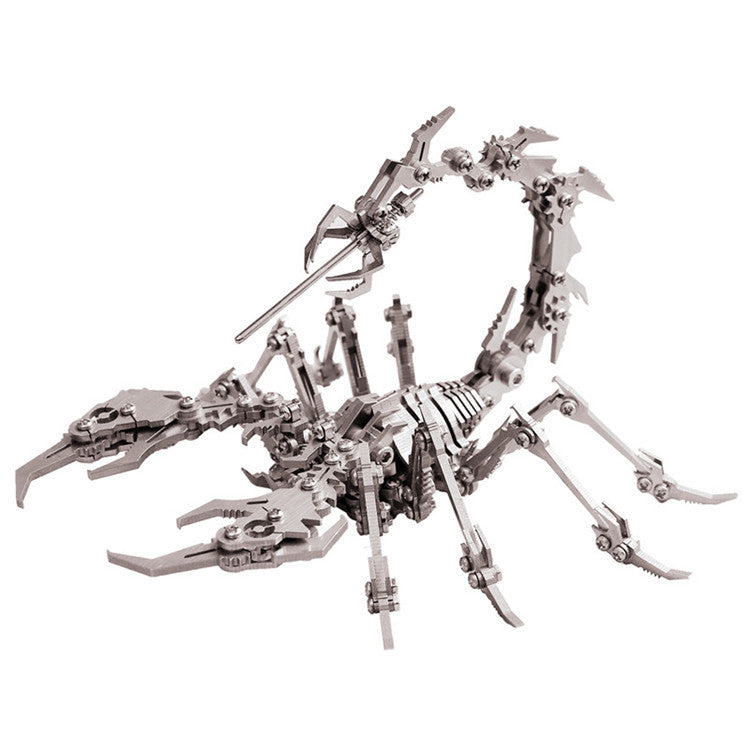 3D Metal Puzzle - Steel Scorpion King Color Model Toy – 454 Pieces