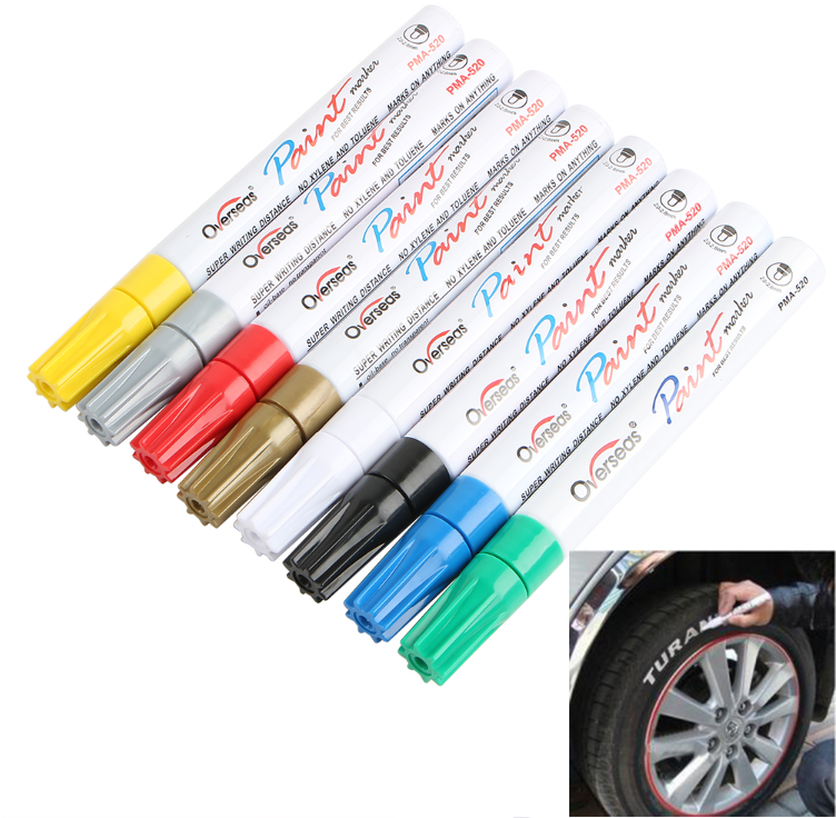 Oil-Based Paint Marker Pen for Metal, Glass, Rubber and Tires