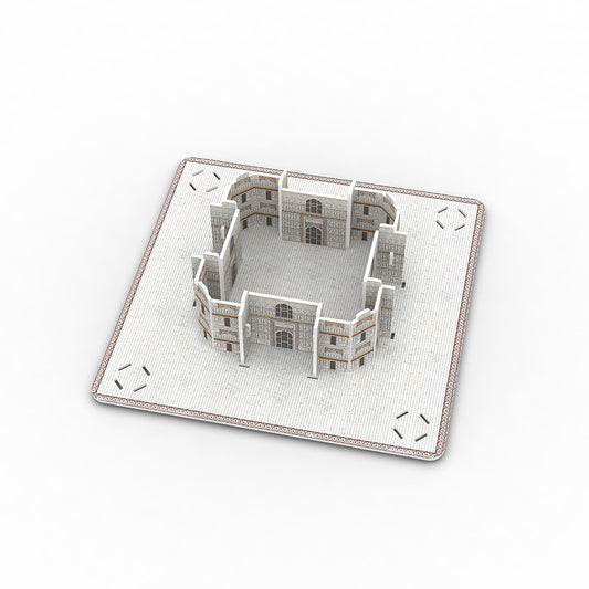 3D Paper Puzzle - Taj Mahal Building - DIY Model Kit