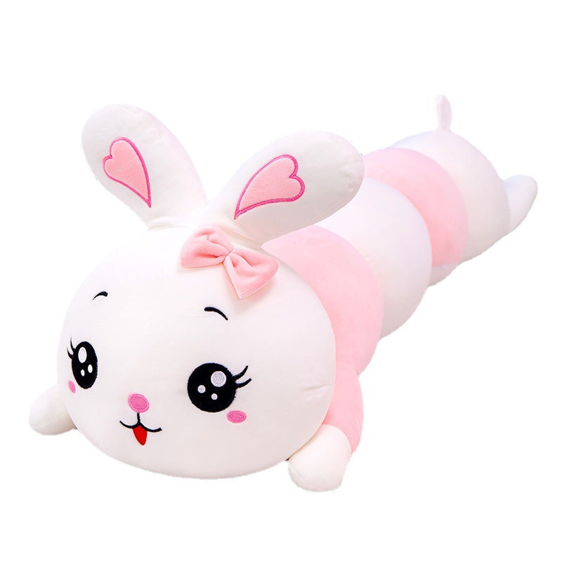 Puppy Rabbit Plush Toy Pillow – Soft Pink Body Pillow (70–150 cm)