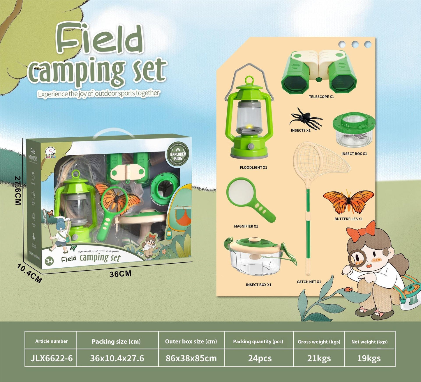 Outdoor Explorer Bug Catching Kit for Kids – Camping Science Set