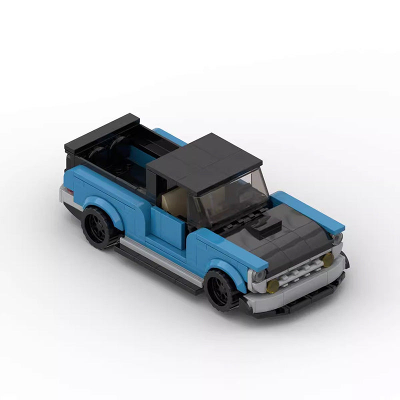 Classic Pickup Truck 8-Wide Building Bricks Car Model (334 pcs)