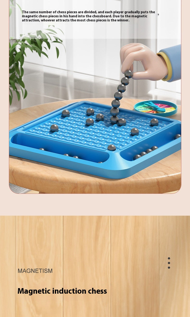 Magnetic Battle Board Game with Penalty Spinner for Kids & Family