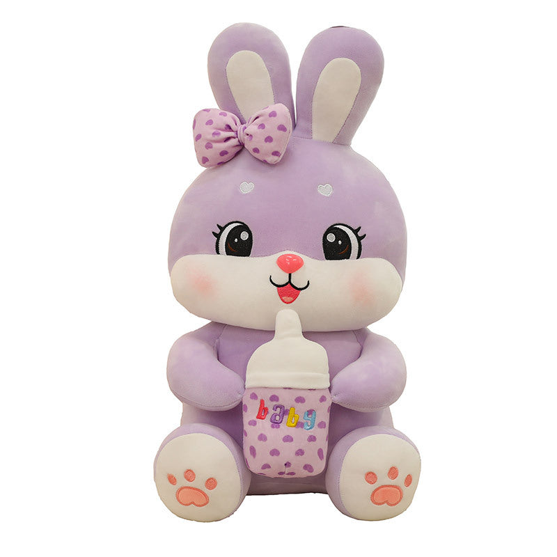 Milk Bottle Bunny Plush - Cute Gift in 45-85 cm Sizes