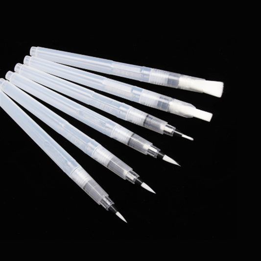 Refillable Water Brush Pen Set, 3 or 6 Sizes for Watercolor