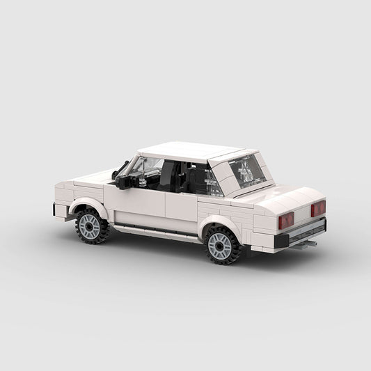 Classic Lada-Style Sedan 8-Stud Building Blocks (18×8×6.8 cm)
