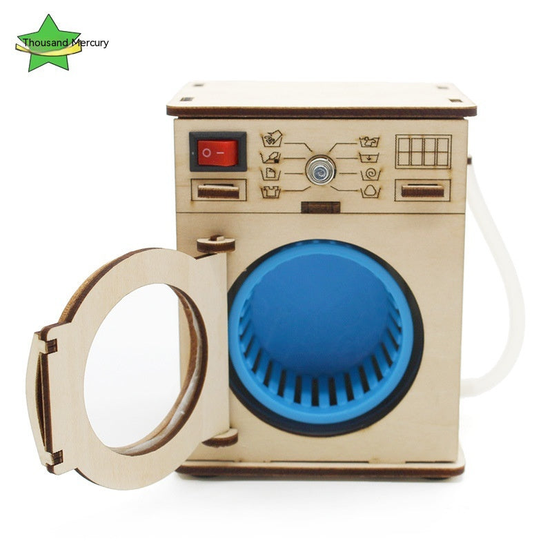 DIY Wooden Washing Machine Model No. 3 – Working Drum STEM Kit
