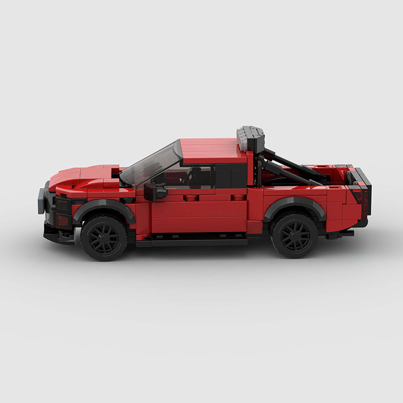Small Particle Off-Road Vehicle – 318-Piece Building Blocks (Red)