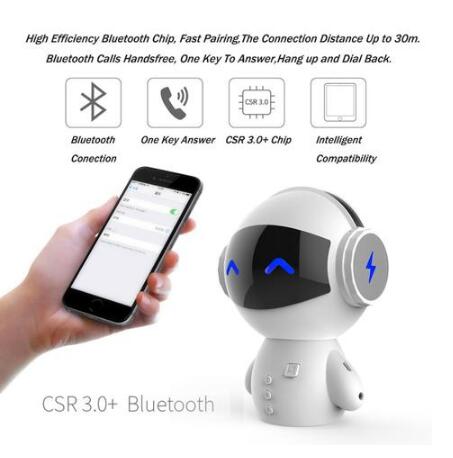 Fruitron Mini Robot Bluetooth Speaker – 5W, 15h Playtime