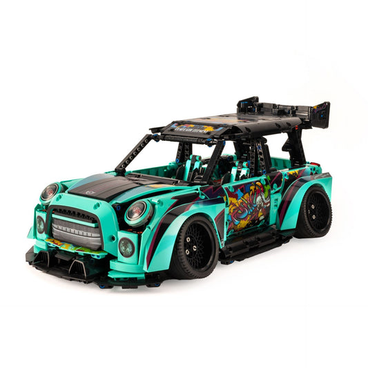 Low-Lying Tuner Hatch Brick Car with Widebody (2421 pcs, 42 cm)