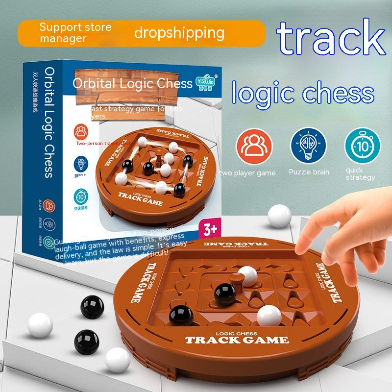 Track Logic Chess — 2-Player Strategy Marble Board