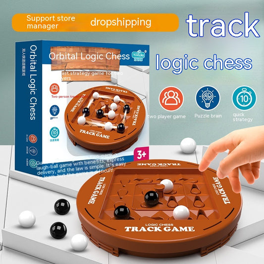 Track Logic Chess — 2-Player Strategy Marble Board