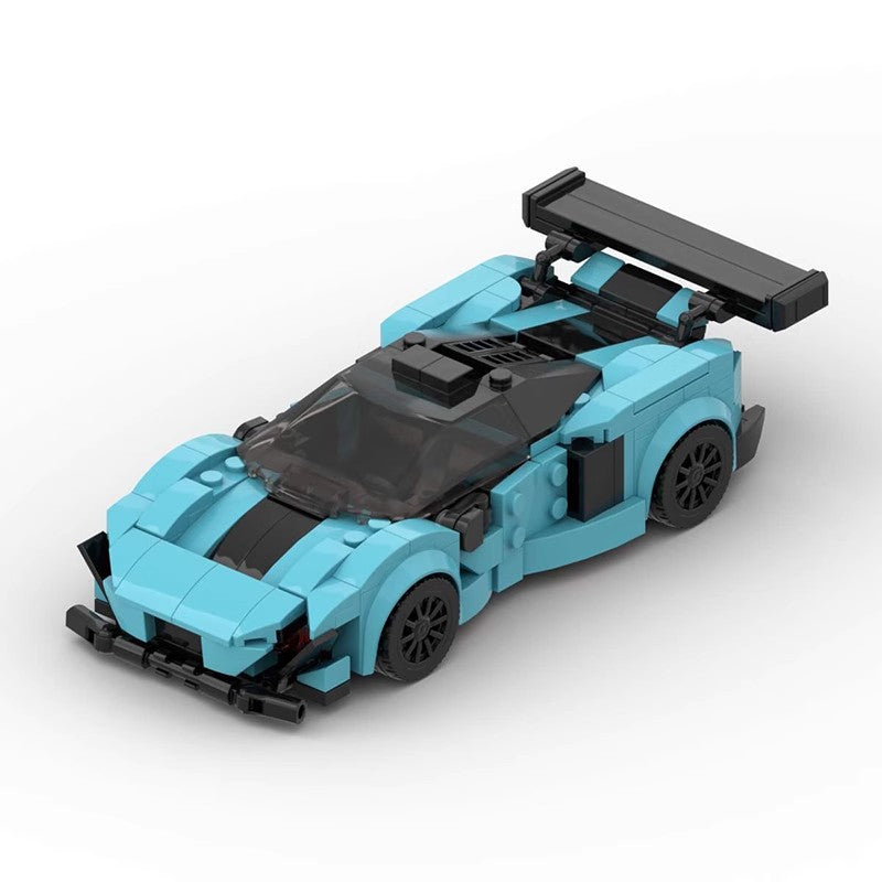8-Stud 650S-Style Track Hypercar Building Blocks Set (blue)