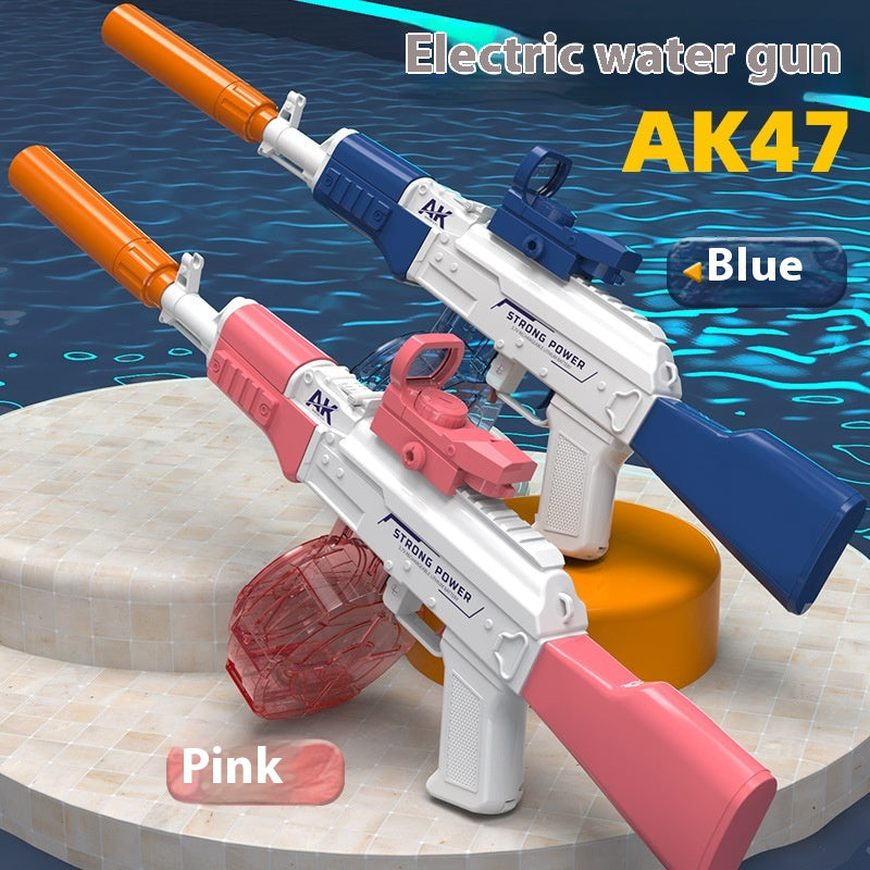 AK-Style Rechargeable Electric Water Gun with Drum/Clip Tank (63 cm)