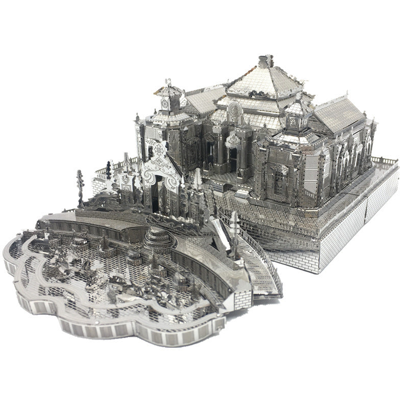 3D Metal Puzzle - Stainless Steel Architectural Model – 157 Pieces (Age 14+)