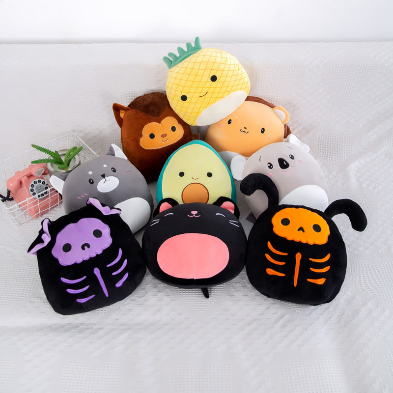 Cute Cartoon Animal Plush Pillows – 22 & 28 cm (Fruits, Animals & More)