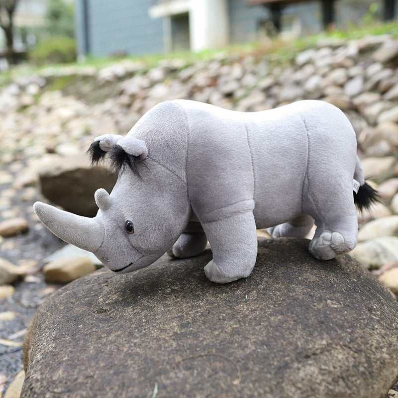 Rhino Plush Toy 35 cm Soft Safari Buddy