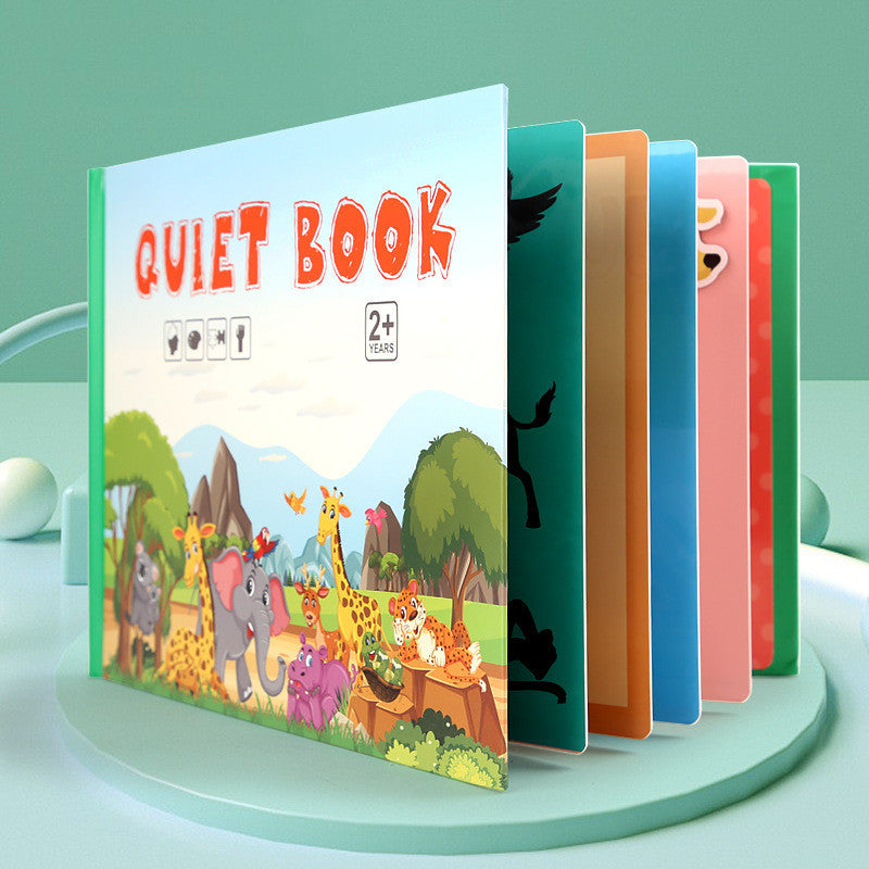 Quiet Book Sticker Activity for Kids – Traffic, Animals, Numbers, Veggies (5 Pages)