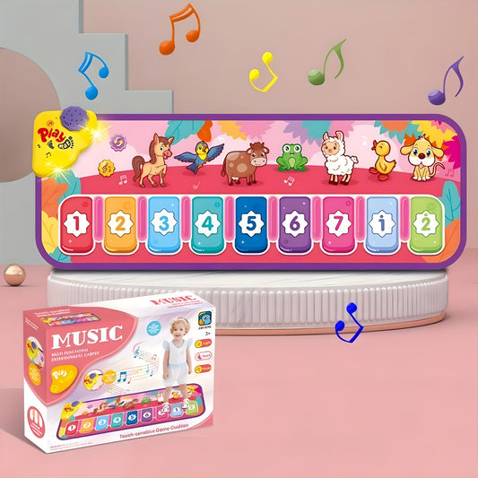 Minofox Animal Piano Music Mat with 25 Sounds and Touch Play